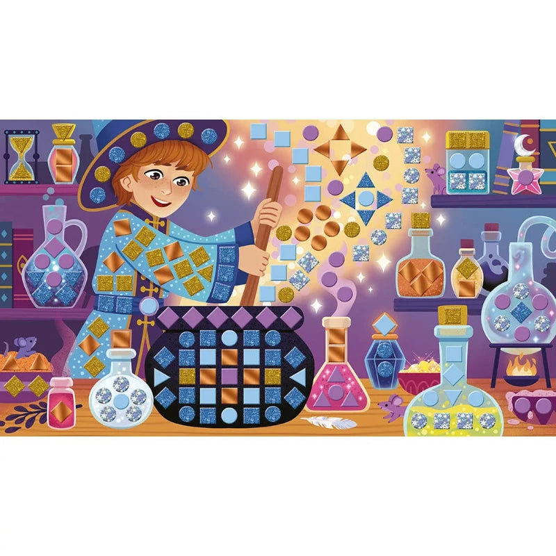 Magic School Mosaic Art Kit - DIY Craft Set for Kids & Adults - Creative Classroom & Home Decor Project
