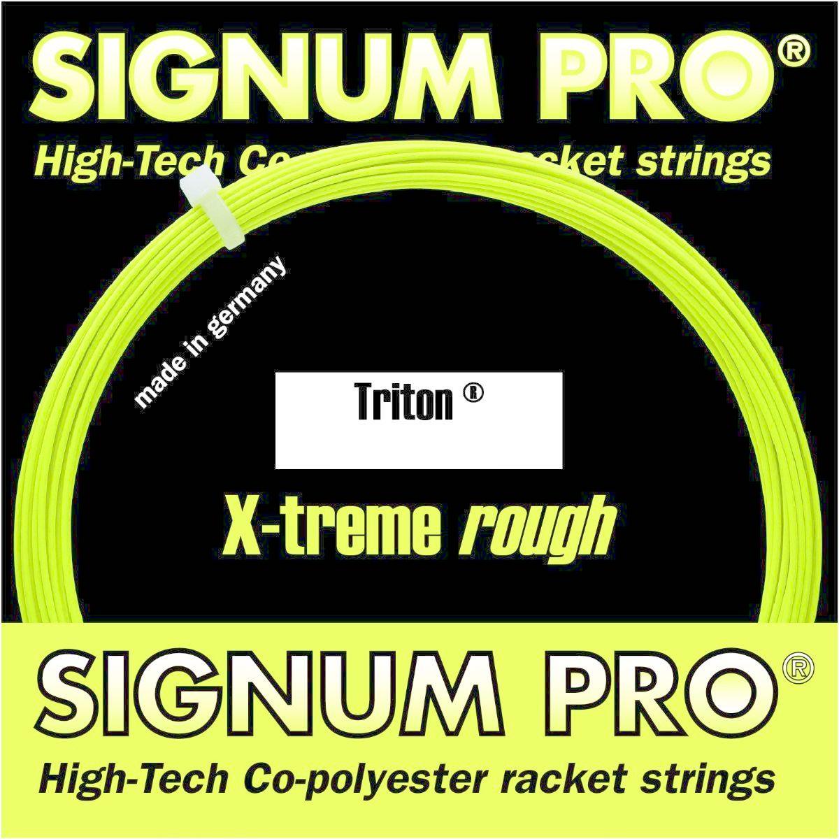 Signum Pro Triton X-Treme Rough Tennis String Set - High-Performance Polyester String for Spin & Control - Perfect for Competitive Tennis Players & Advanced Play