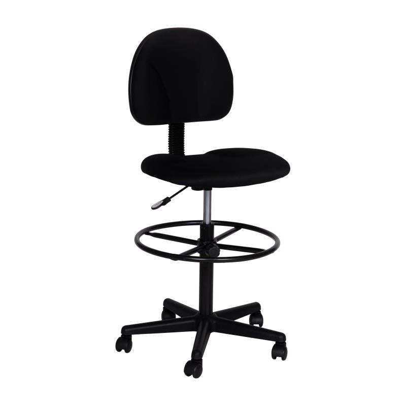 FLASH Patterned Fabric Drafting Chair BT 659 - Adjustable Height Office Chair for Artists, Architects & Designers - Ergonomic Stool for Drafting Table, Studio & Workspace