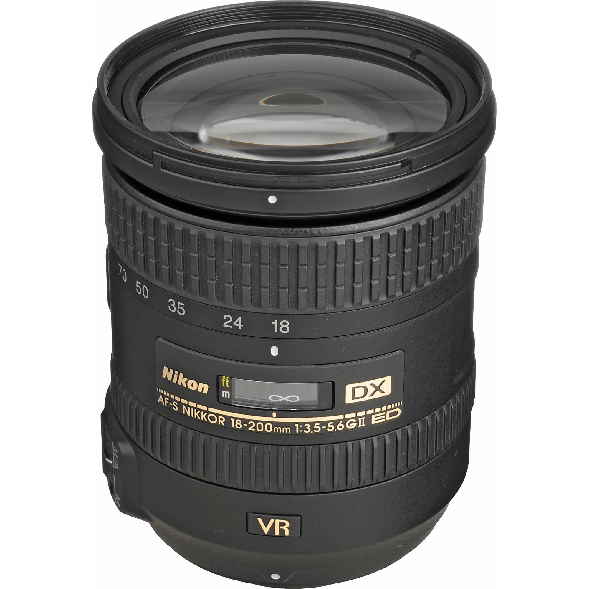 Nikon AF-S NIKKOR DX 18-200mm f/3.5-5.6G ED VR II Zoom Lens for DSLR Cameras - Perfect for Travel, Wildlife & Sports Photography