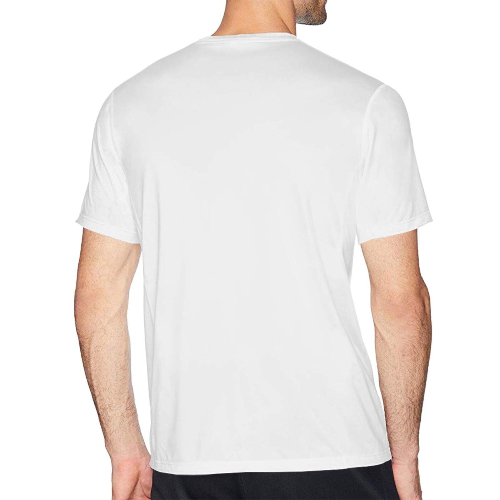 Custom 3D Printed Men's T-Shirt - Breathable Short Sleeve Tee with Ted Nugent Logo - Novelty Graphic T-Shirts for Teens & Adults - White Cotton Tops for Casual Wear, Concerts & Gifts