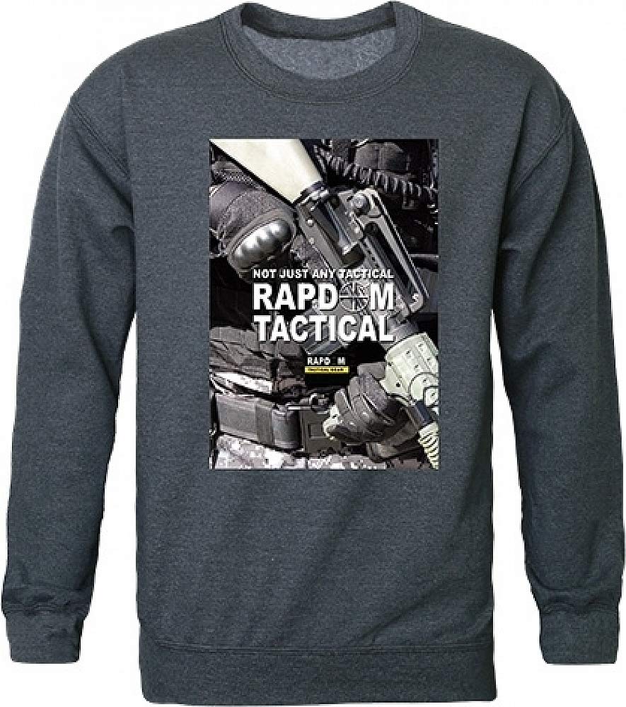 Rapid Dominance Tactical Graphic Crewneck Sweatshirt - Military Inspired Design for Outdoor Adventures & Tactical Training