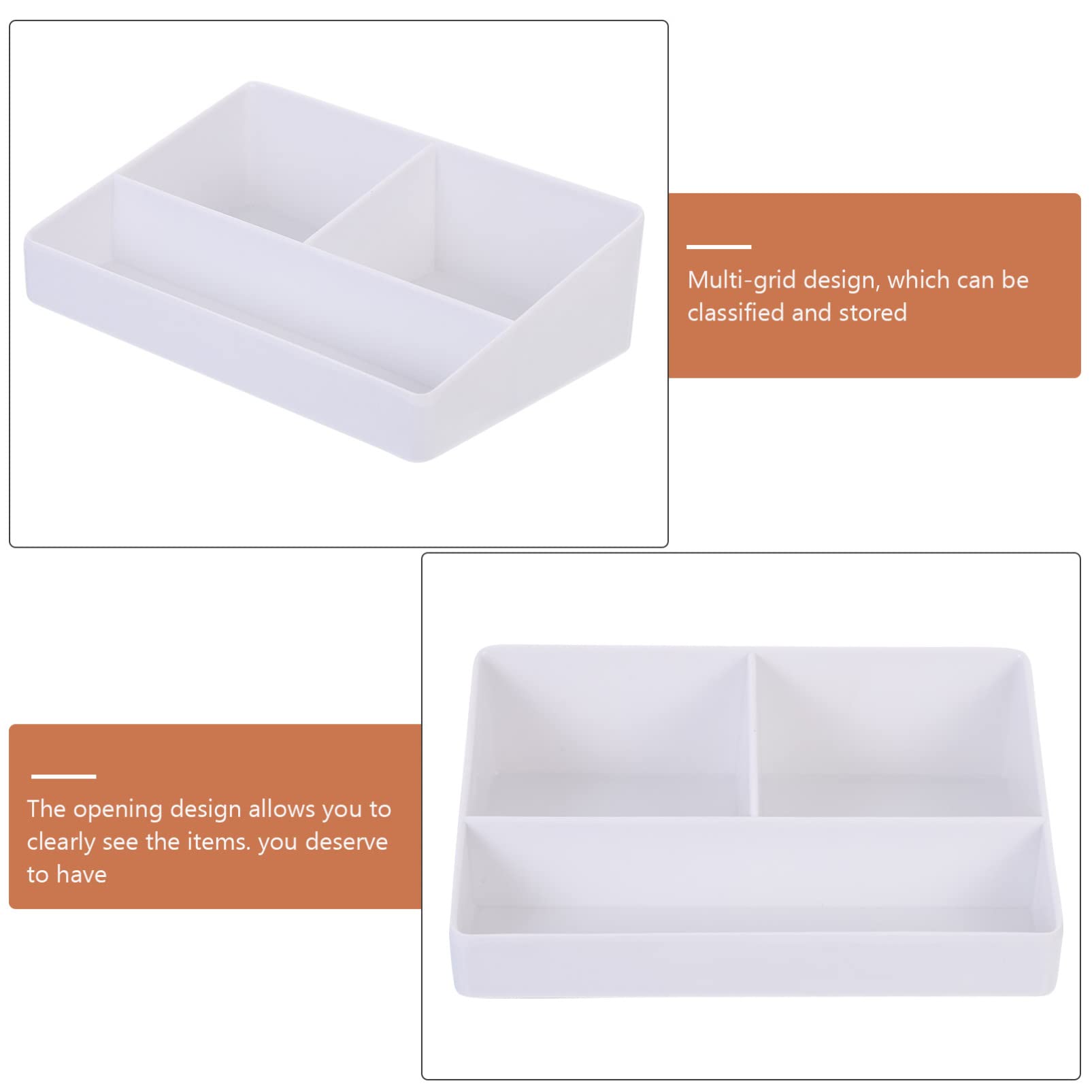 3 Compartment Coffee Condiment Organizer - Sugar, Tea Bags & Creamer Storage Holder for Office Breakroom, Kitchen & Home Use - Perfect for Coffee Stations & Pantry Organization