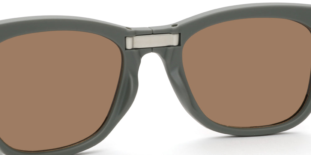 JINS x Snow Peak Folding Sunglasses 013 28 - Lightweight Polarized Sunglasses for Outdoor Activities, Hiking, Camping & Travel