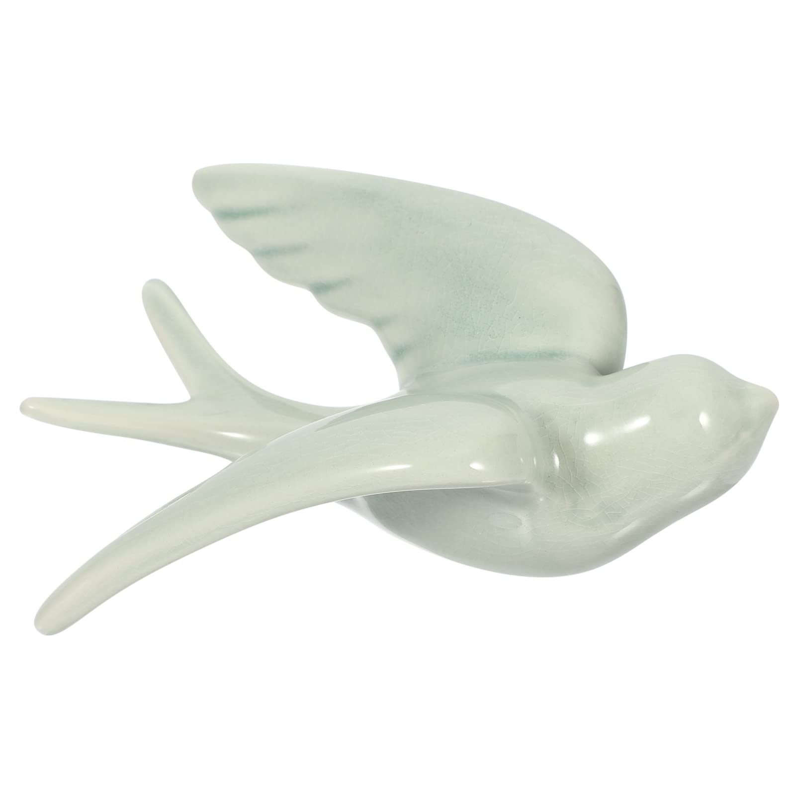 Ceramic Bird Wall Hanging Decor - Handmade Sculpture Pendant for Home & Garden - Perfect for Living Room, Bedroom, Patio & Outdoor Wall Art Decoration