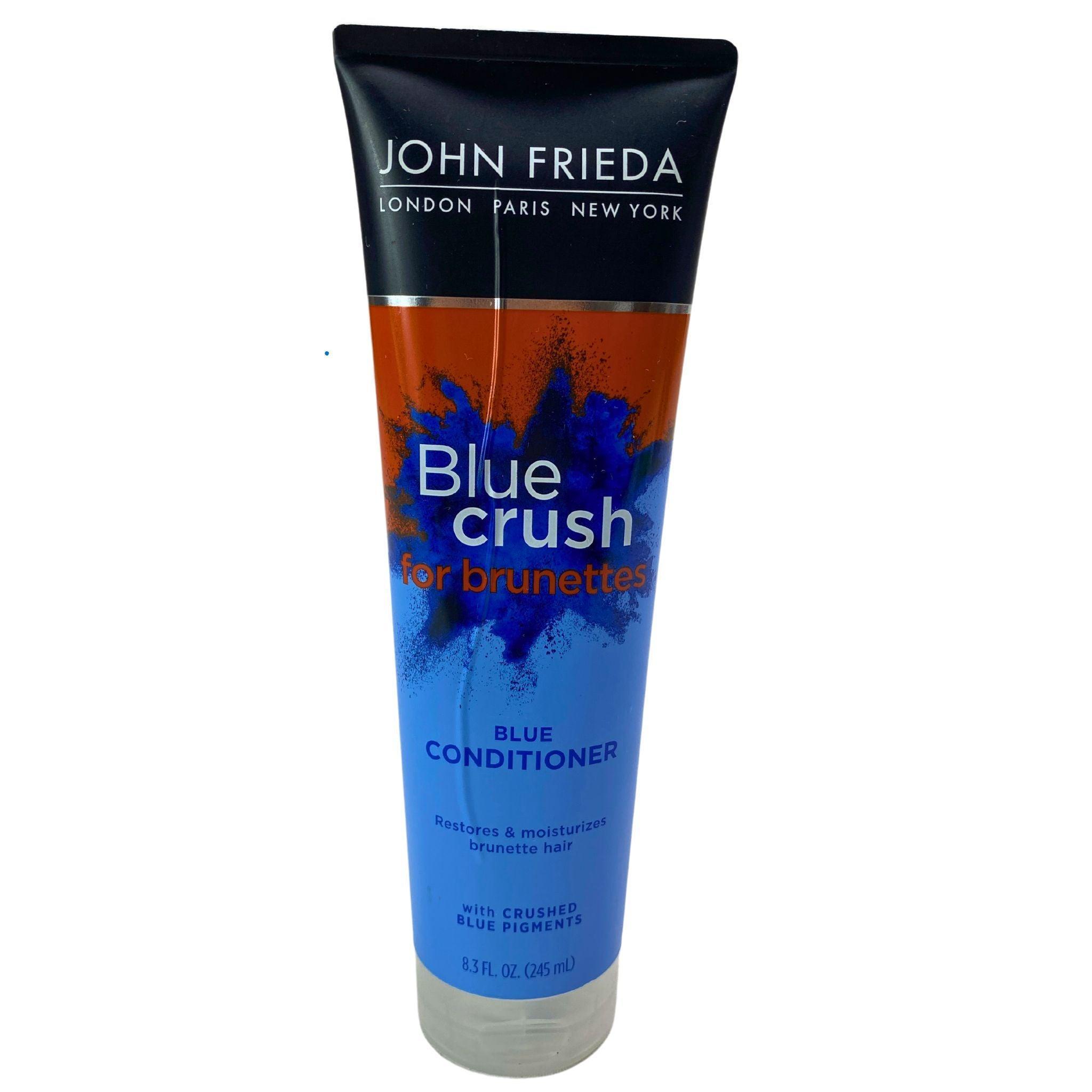 John Frieda London Paris New York Blue Crush Shampoo 8.3 FL OZ (50 Pcs) - Salon-Quality Hair Care for Color-Treated & Blonde Hair - Perfect for Home Use & Professional Salons