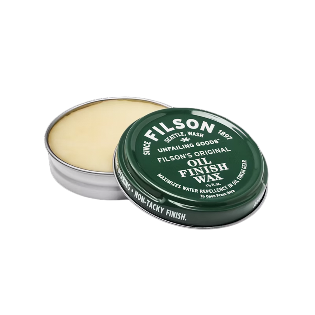 Filson Oil Finish Wax for Leather & Boots – Waterproof & Protective Conditioning Wax for Outdoor Gear & Workwear