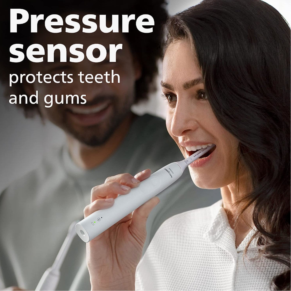 PHILIPS HX3681/03 Sonicare 3100 Series Rechargeable Electric Toothbrush with Pressure Sensor - Whitening & Gum Care for Home & Travel Use