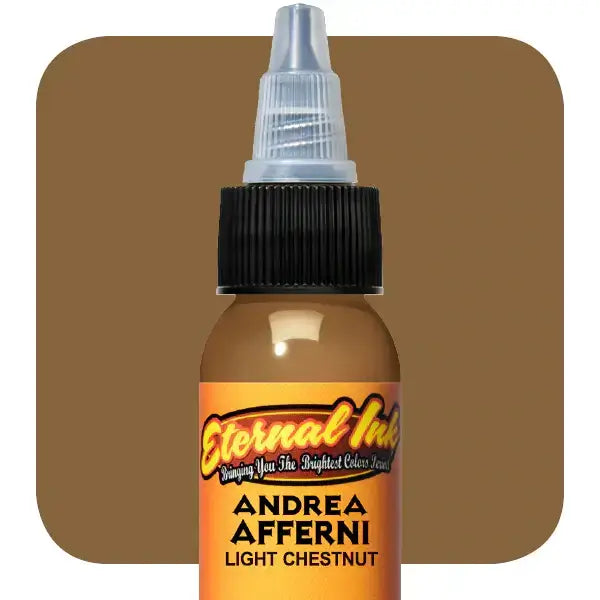 Premium Light Chestnut Andrea Afferni Eternal Ink - 1oz Bottle for Calligraphy, Fountain Pens & Artistic Writing - Perfect for Wedding Invitations, Diplomas & Hand Lettering Projects
