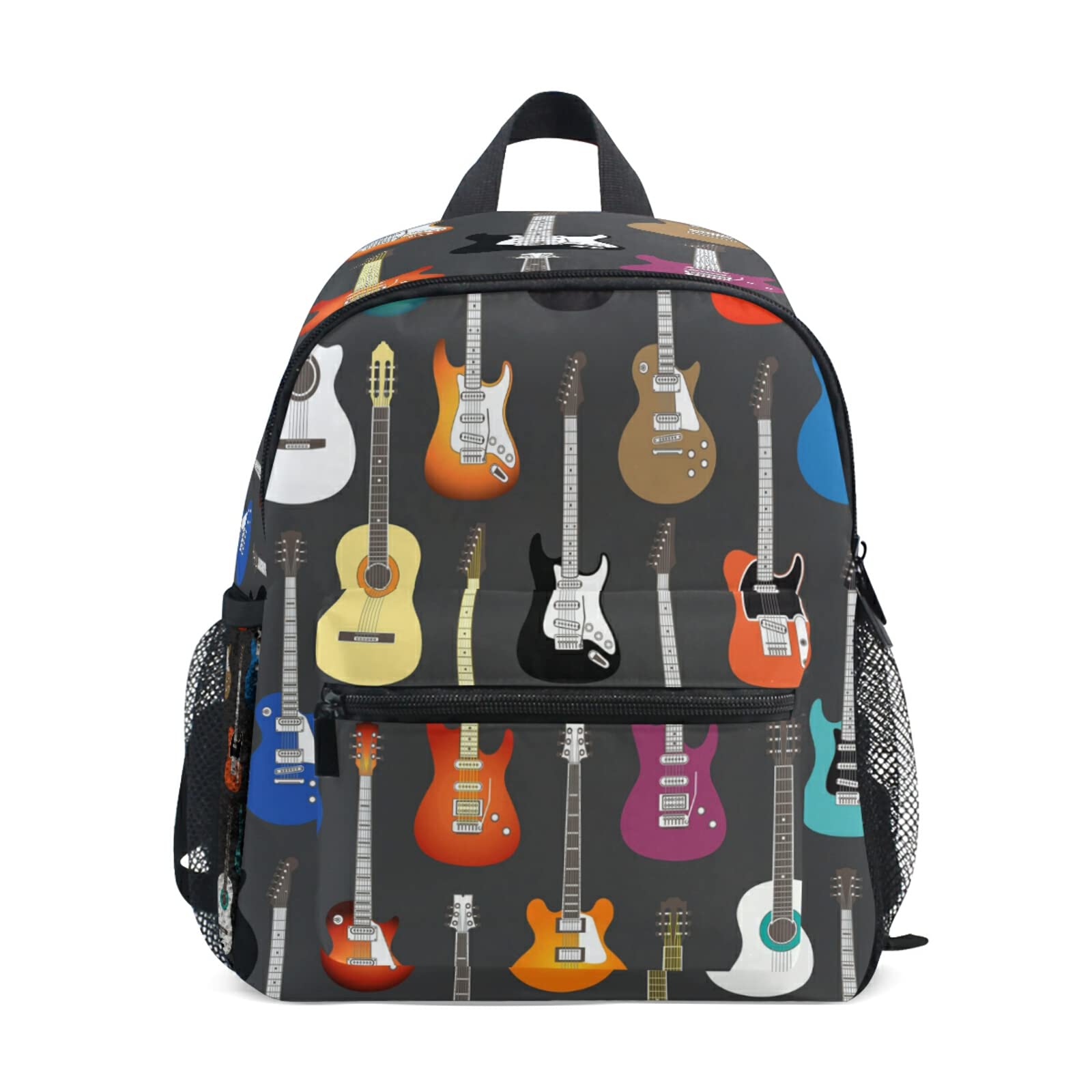 AUUXVA Music Pattern Guitar Backpack for Kids, Toddlers, Men & Women - School Bookbag, Diaper Bag, Nursery Bag for Boys, Girls & Students - Perfect for Preschool, Travel & Daily Use