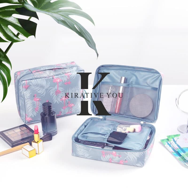 KIRATIVEYOU Waterproof Toiletry Bag for Women - Travel Makeup Pouch & Cosmetic Organizer Case - Shower Wash Bag for Gym, Camping, Business Trips (Multicolor)