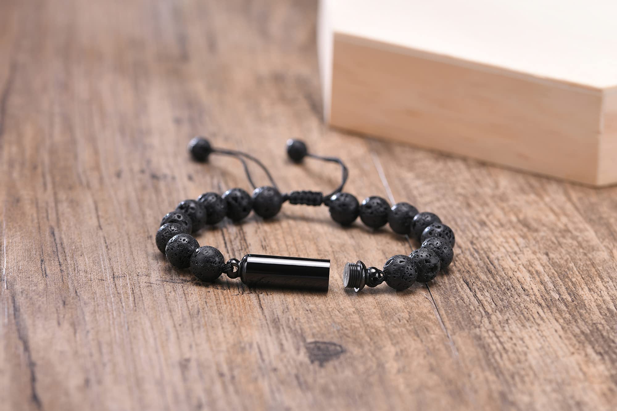 Personalized Stainless Steel Cremation Urn Bracelet - Custom Engraved ID Bar Braided Memorial Jewelry for Ashes Keepsake - Perfect for Women & Men to Honor Loved Ones (Funerals, Memorials, Remembrance Gifts)