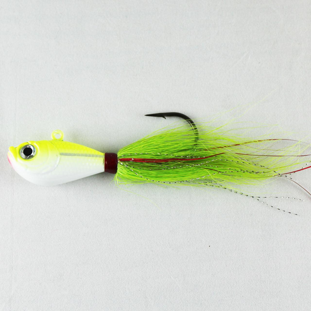 Premium Bucktail Jigs for Saltwater Fishing – Jigging World Ver. 1 Closeout – Ideal for Striped Bass, Fluke & Inshore Gamefish