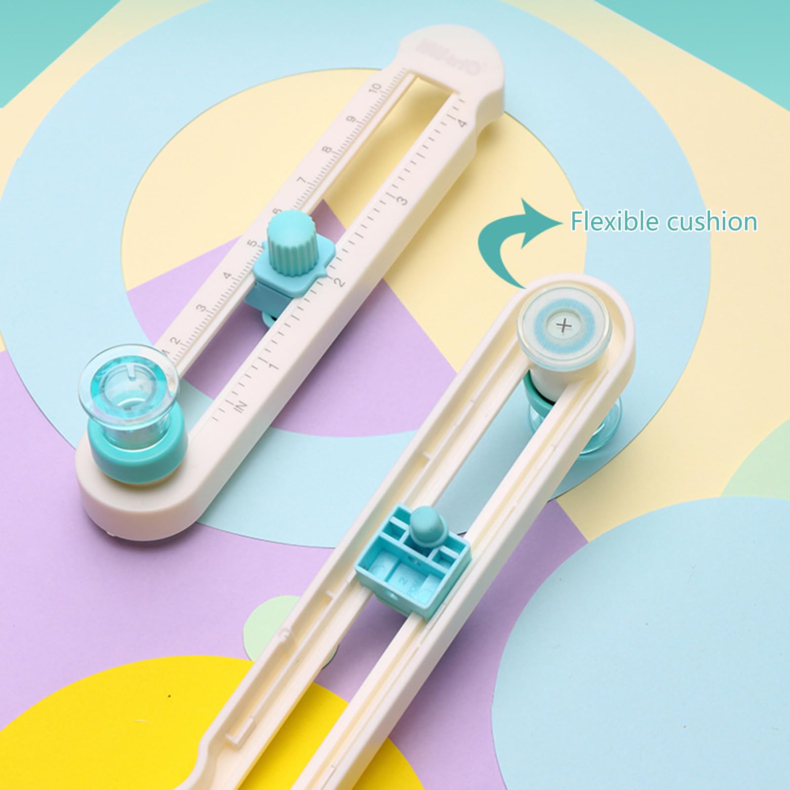 Professional Circle Cutter Tool - Rotary Paper Cutter for Scrapbooking, Card Making & Craft Projects | Precision Round Cutting for DIY, Paper Crafts & Art Supplies | Perfect for Cardstock, Vinyl & Fabric Cutting