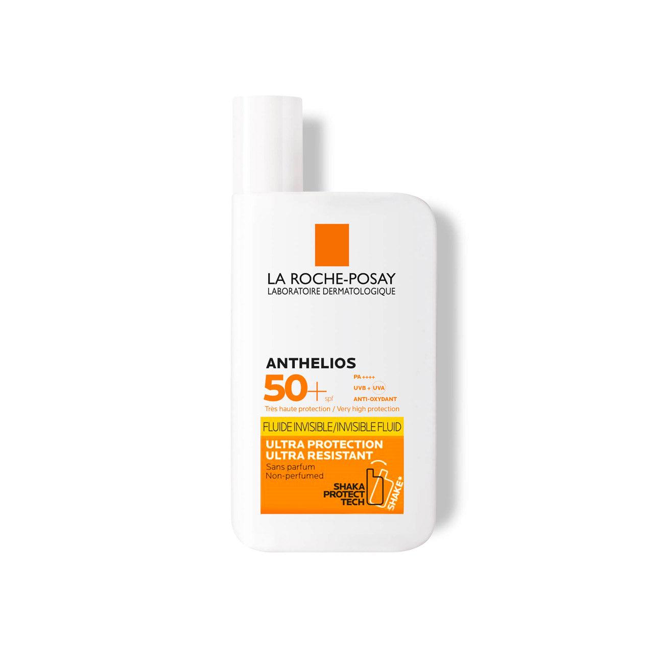 La Roche-Posay Anthelios Invisible Fluid SPF 50+ Sunscreen - Oil-Free, Non-Greasy Face Sunscreen for Sensitive Skin - Perfect for Daily Use & Outdoor Activities