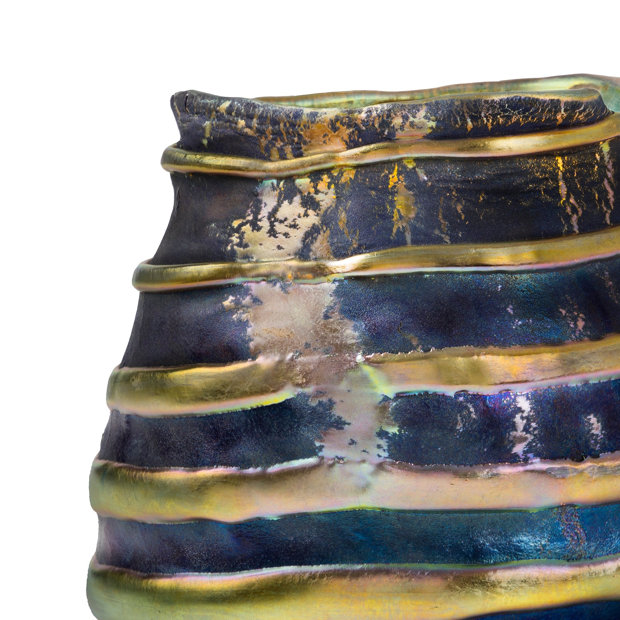 Louis Comfort Tiffany Lava Favrile Vase - Antique Art Glass Collectible for Home Decor & Gift Giving | Perfect for Living Room Display, Office Decor & Luxury Gifts
