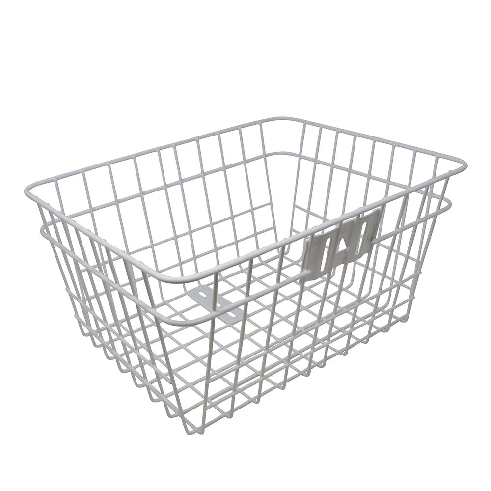 Heavy Duty Square Steel Front Mount Wire Basket for Organizing Tools, Groceries & Supplies - Perfect for Trucks, Garages & Storage Rooms
