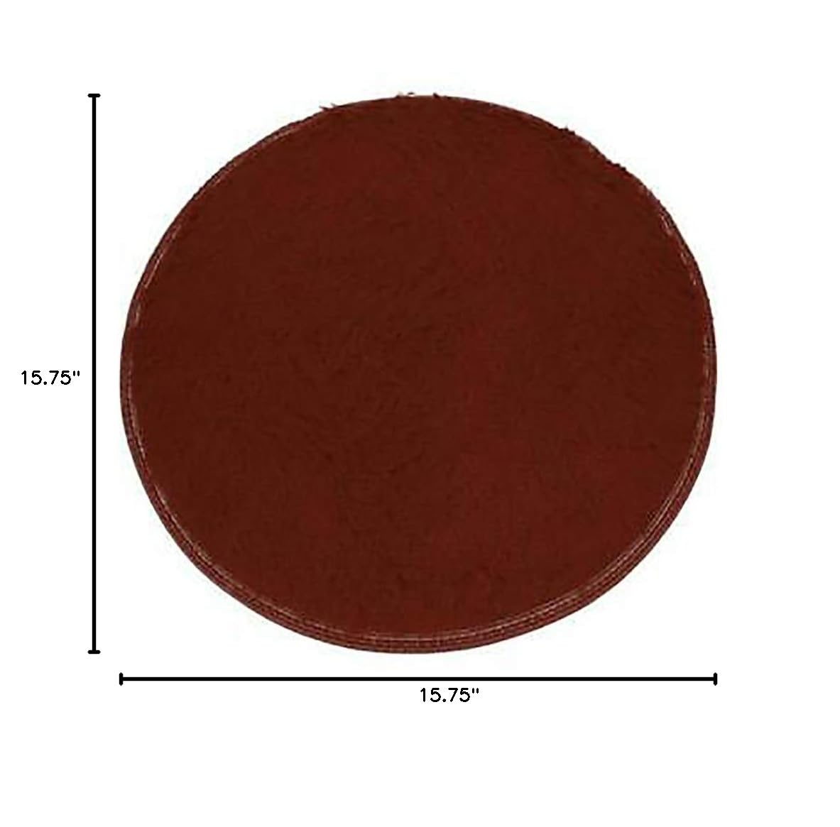 40cm Round Soft Non-Slip Fleece Bath Mat - Absorbent Bathroom Rug for Shower, Bedroom & Home Decor - Grey Plush Floor Mat for Comfort & Safety
