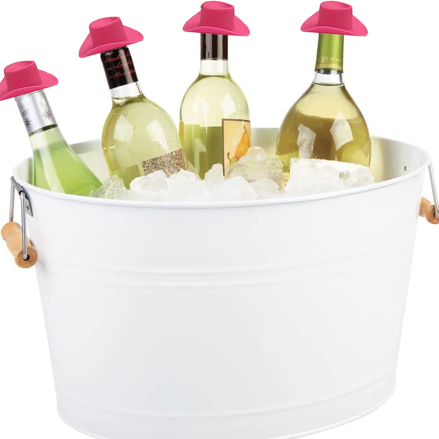 20 Pack Pink Mini Plastic Cowboy Hats for Drinks, Crafts, Dolls & Western Themed Parties – Fun Cowgirl Hats for Cocktails, DIY Projects, and Costume Accessories