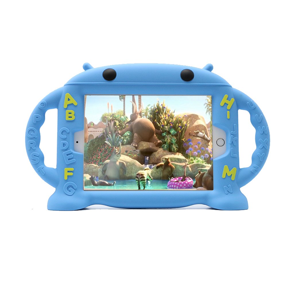 Shockproof Silicone Kids Case for iPad Mini 5/4/3/2/1 - Protective Cover with Handle Stand for Apple iPad Mini 5th Gen 7.9