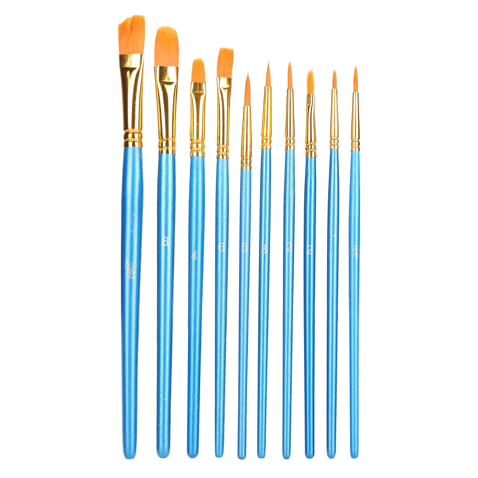 Premium Acrylic Paint Brush Set - 12pc Artist Paintbrushes for Canvas, Wood & Fabric Painting - Portable Watercolor Oil Brushes for Studio, Home & Outdoor Use - Ideal for Beginners & Professionals