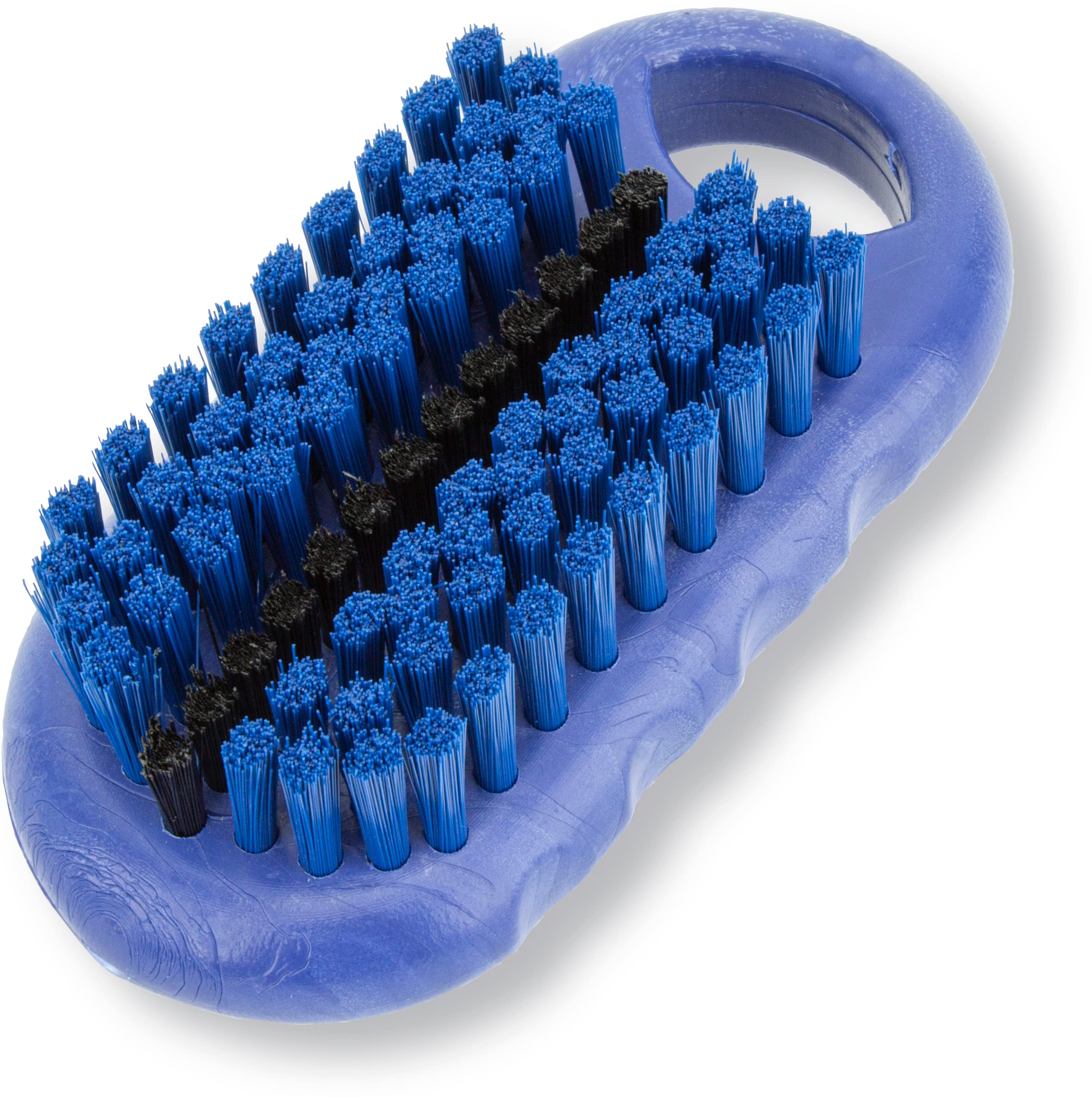 SPARTA Heavy-Duty Nail Scrub Brush with Stiff Bristles - 5 Inch Commercial-Grade Hand & Fingernail Cleaner for Gardeners, Mechanics, Chefs - Durable Plastic Blue Scrubber (Pack of 12) - Perfect for Deep Cleaning Hands After Gardening, Auto Repair or Food Preparation