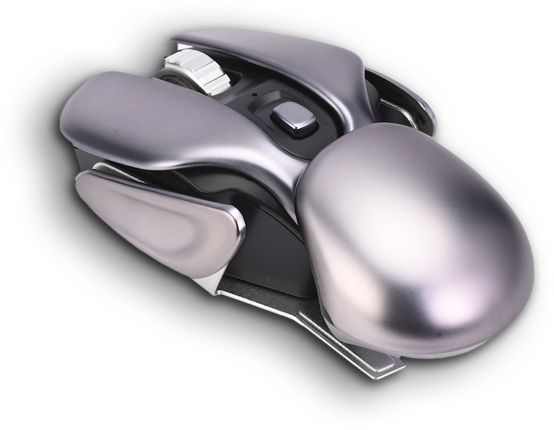 Xulu Wireless Metal Mouse - Ergonomic Bluetooth Gaming Mouse with RGB Lighting for PC, Laptop, Mac - Perfect for Office Work, Gaming & Graphic Design