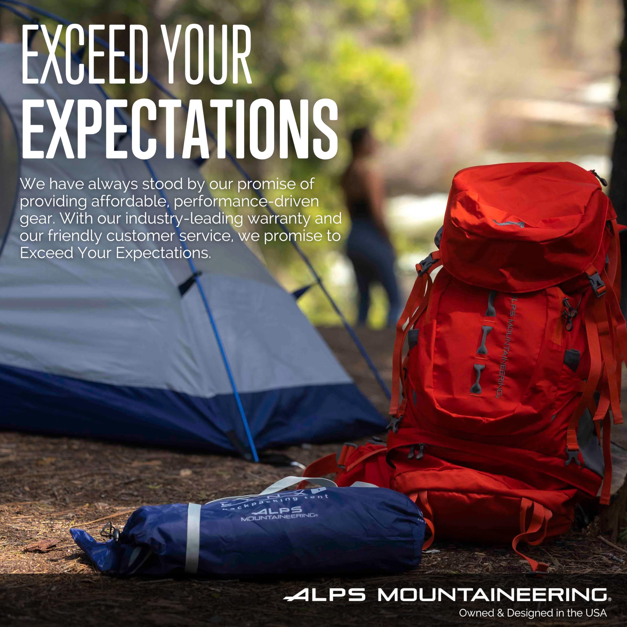 ALPS Mountaineering Lynx 2-Person Backpacking Tent - Lightweight Waterproof Camping Tent for Hiking & Outdoor Adventures | Perfect for Backpackers & Couples