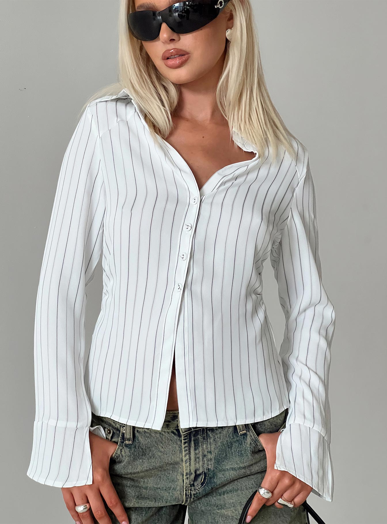 Aldgate Women's Long Sleeve T-Shirt - Soft Cotton White Top for Casual Wear & Layering | Perfect for Office, Outings & Everyday Comfort