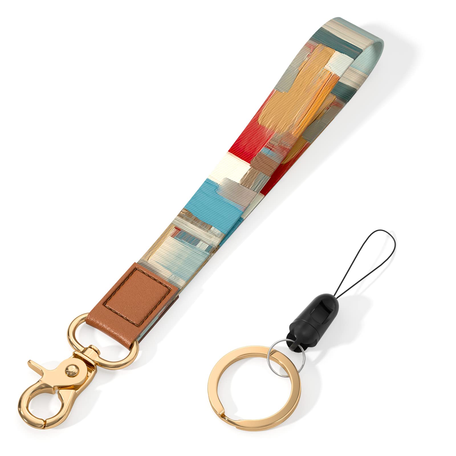 Stylish Wrist Lanyard Keychain - Adjustable Wristlet Strap for Keys, ID Badges, Cards & Phone (Perfect for Work, Travel & Outdoor Activities) - Unisex Design for Men & Women