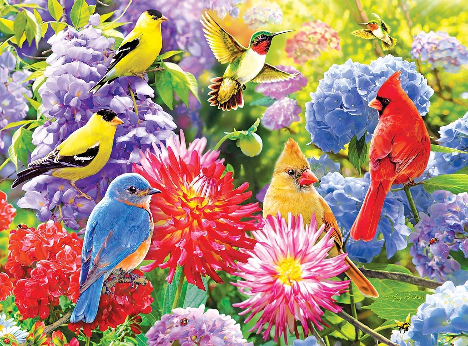 1000 Piece Jigsaw Puzzle - Spring Meetup by Greg Giordano | Premium Puzzle for Adults & Collectors | Perfect for Family Game Nights & Relaxation