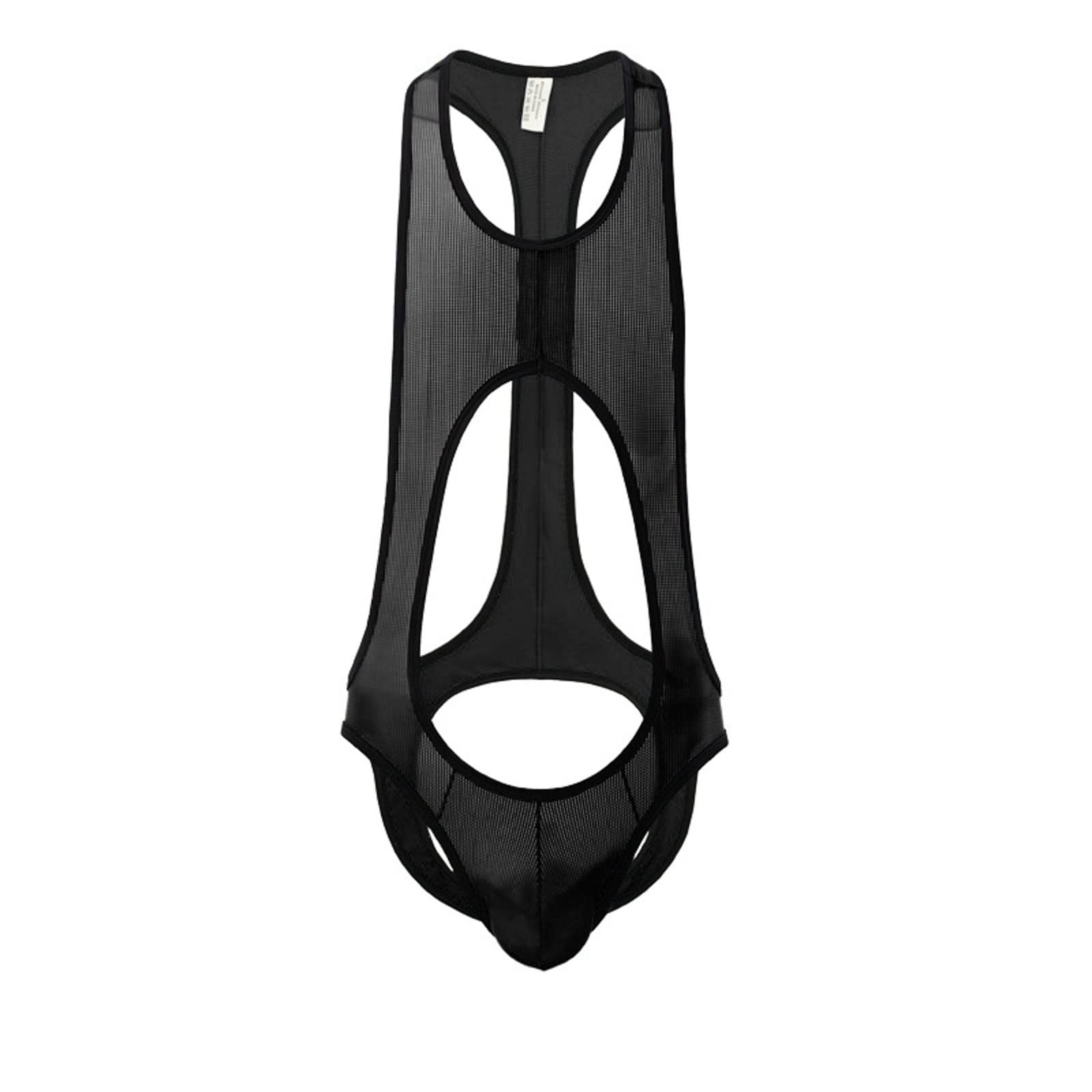 Beokeuioe Slim Jumpsuit for Men - Sexy Body Shaping Undershirt Bodysuit | G-String Vest for Men | Perfect for Night Out, Cosplay & Intimate Wear