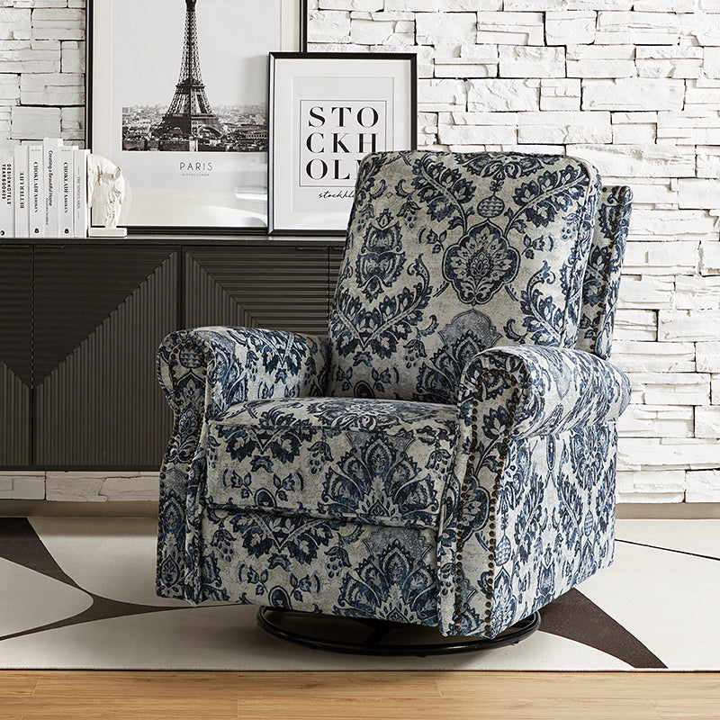 Comfortable Nikola Swivel Glider Recliner Chair - 360° Rotation & Smooth Gliding Motion - Perfect for Living Room, Nursery, or Home Theater Relaxation