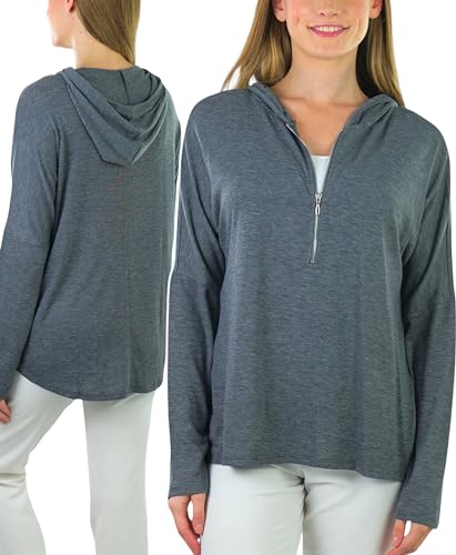 Zipper Neckline - Charcoal Grey