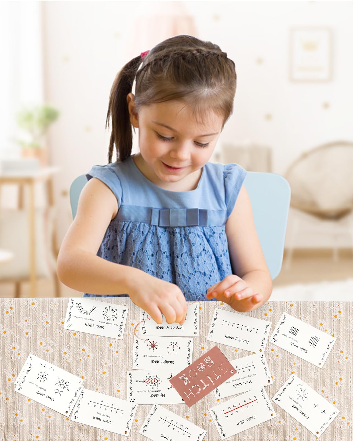 2 Pack Creative Mini Sewing Book for Beginners & Enthusiasts - DIY Sewing Kit with Essential Techniques & Embroidery Guide - Perfect for Handmade Crafts, Quilting, and Home Decor Projects