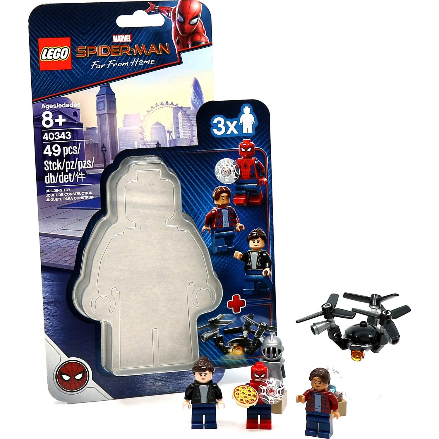 LEGO Marvel Spider-Man Far From Home Building Kit - Spider-Man & Museum Break-In Set #40343 | Superhero Toy for Kids & Collectors | Creative Play & Display Gift
