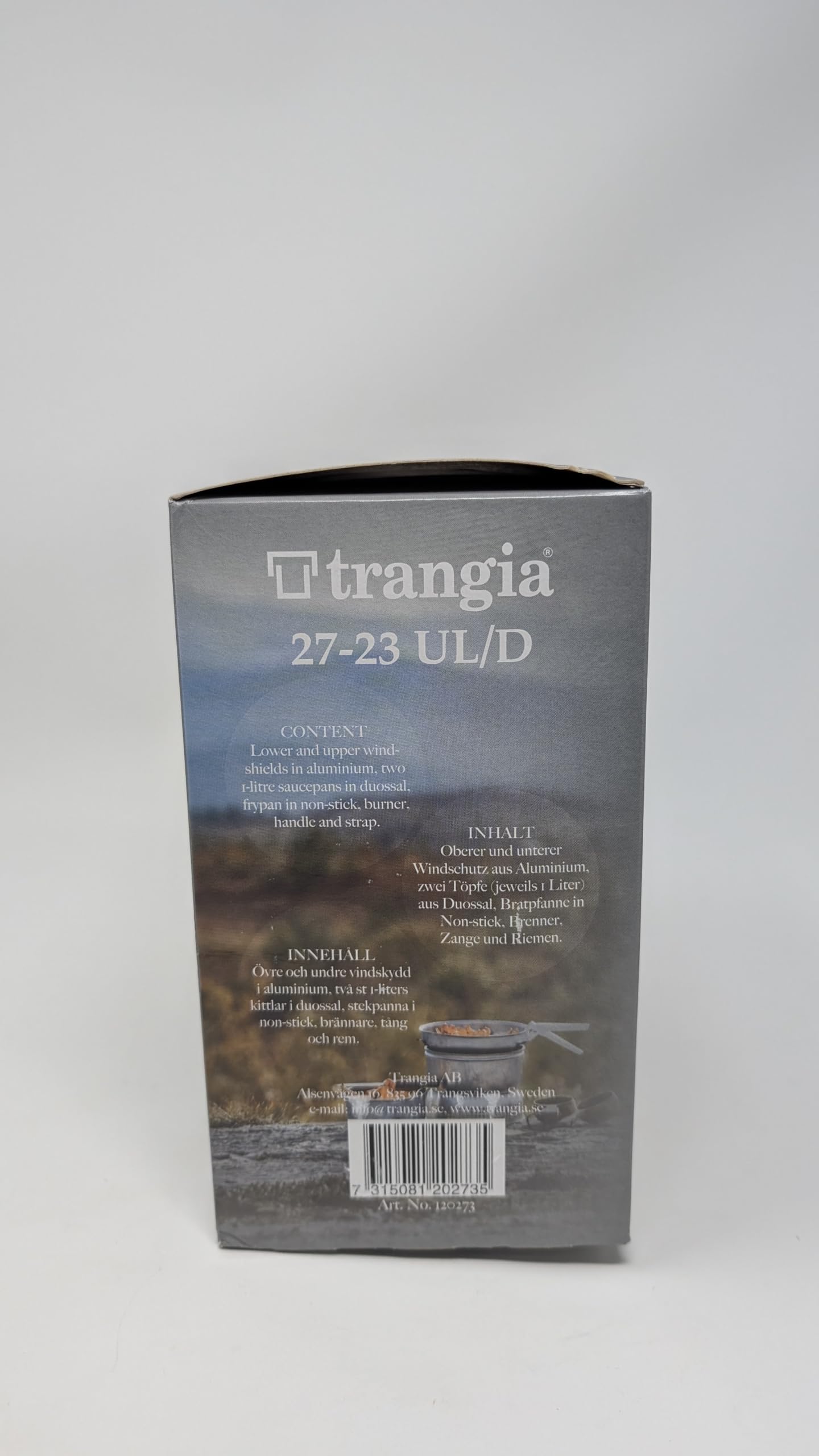 TRANGIA 27-23 Duossal 2.0 Camping Stove Kit with Stainless Steel Lined Pans - Lightweight Outdoor Cooking Set for Backpacking, Hiking & Camping Trips