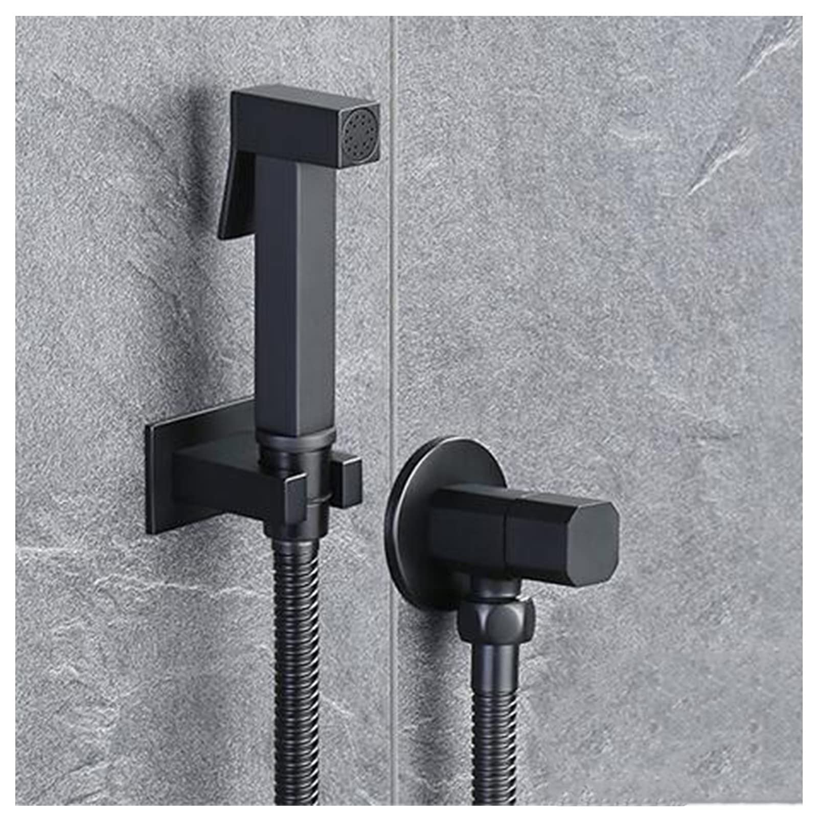 Brass Handheld Diaper Sprayer with Water Pressure Control - Black Toilet Sprayer for Cloth Diapers | Personal Hygiene & Baby Care Essential for Eco-Friendly Families