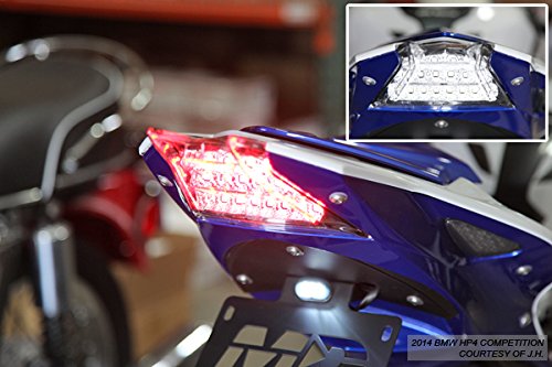 Sequential LED Tail Lights Clear Lens for BMW S1000RR HP4 2009-2014 - High Visibility Brake Lights for Night Riding & Enhanced Safety