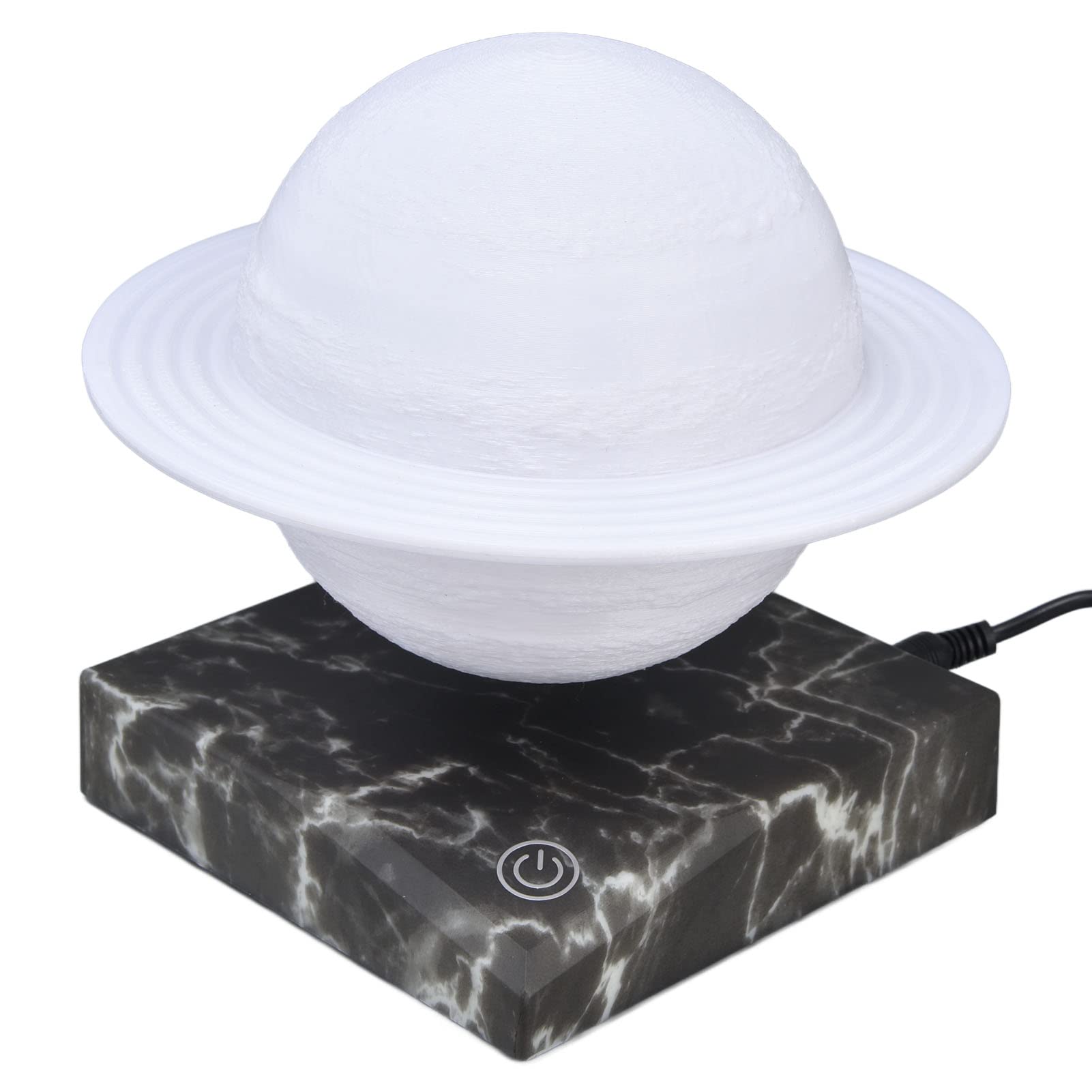 LED Floating Saturn Night Light - 3 Color Modes, Magnetic Levitation Moon Lamp with 3D Printing Technology, Household Decor for Bedroom & Nursery (US Plug 100-240V) - Perfect for Relaxation, Meditation & Kids' Room Night Light