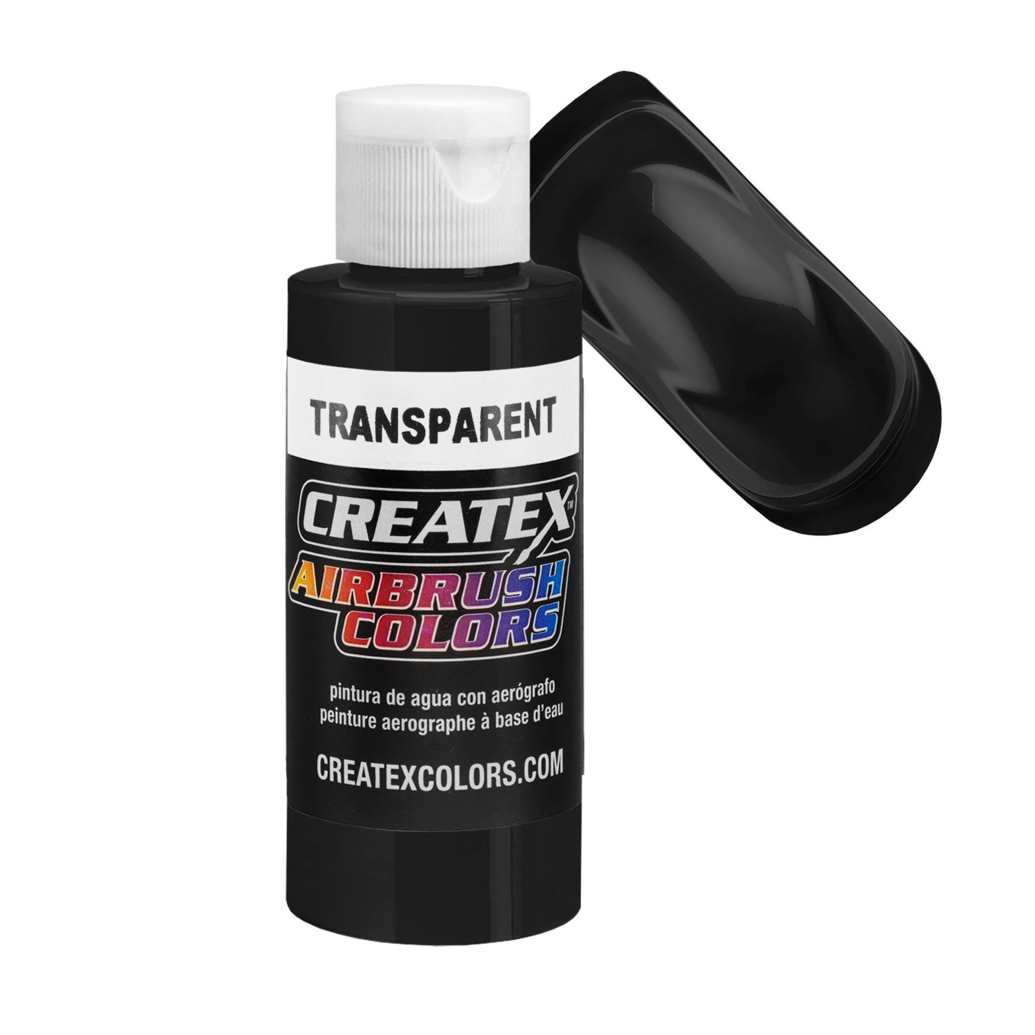 Tinting Black Transparent Airbrush Paint - 2 oz Bottle for Model Kits, Automotive & DIY Art Projects