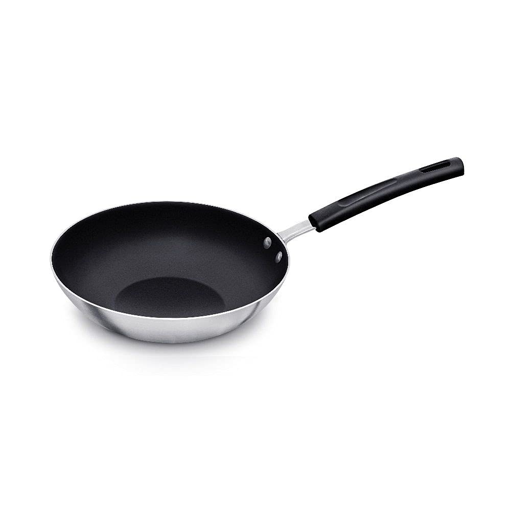Nonstick MultiStore Frying Pan Wok 35cm with Aluminum Handle & Bakelite - Ideal for Stir-Frying, Searing & Cooking - Oven Safe Up to 350°F - Perfect for Asian Cuisine, Home Kitchen & Restaurant Use