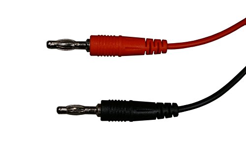 36 Inch Mini Hook to Banana Plug Test Cable - High-Quality Male Connector for Electronics, Lab Equipment & Audio Devices