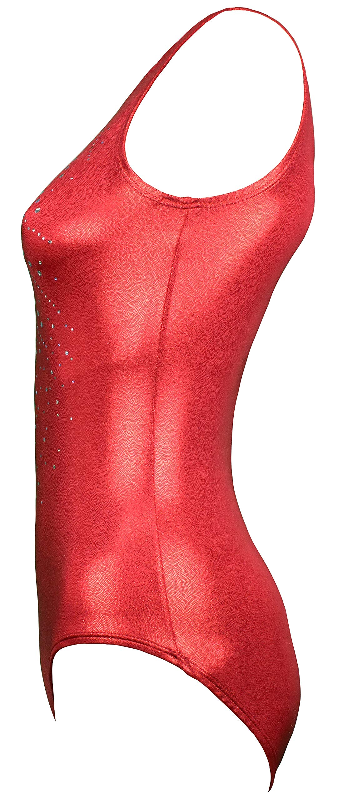 Look-It Activewear Red Royal Gymnastics Leotard for Women - Stretchable Dance & Tumbling Outfit - Perfect for Gymnastics, Ballet, Cheerleading & Performance