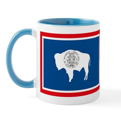 White/Blue Inside - Wyoming Flag Mug