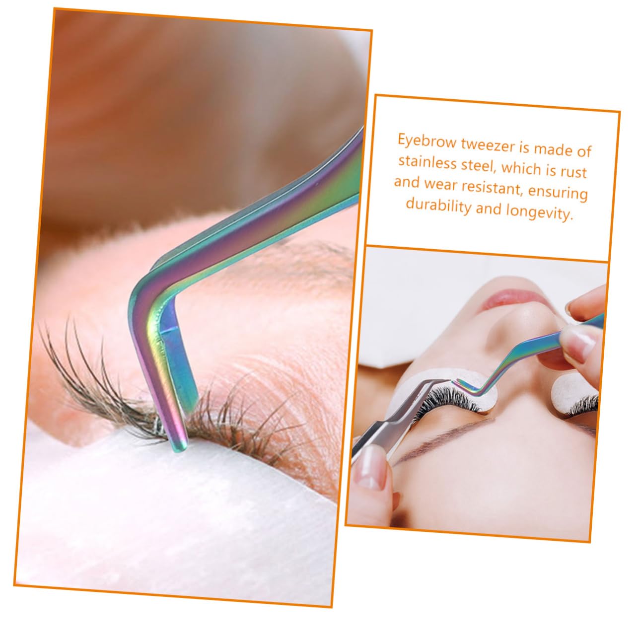Baluue Professional Eyelash Extension Tweezers Set - Precision Grip Lash Tool Kit with Comb for Salon & Home Use