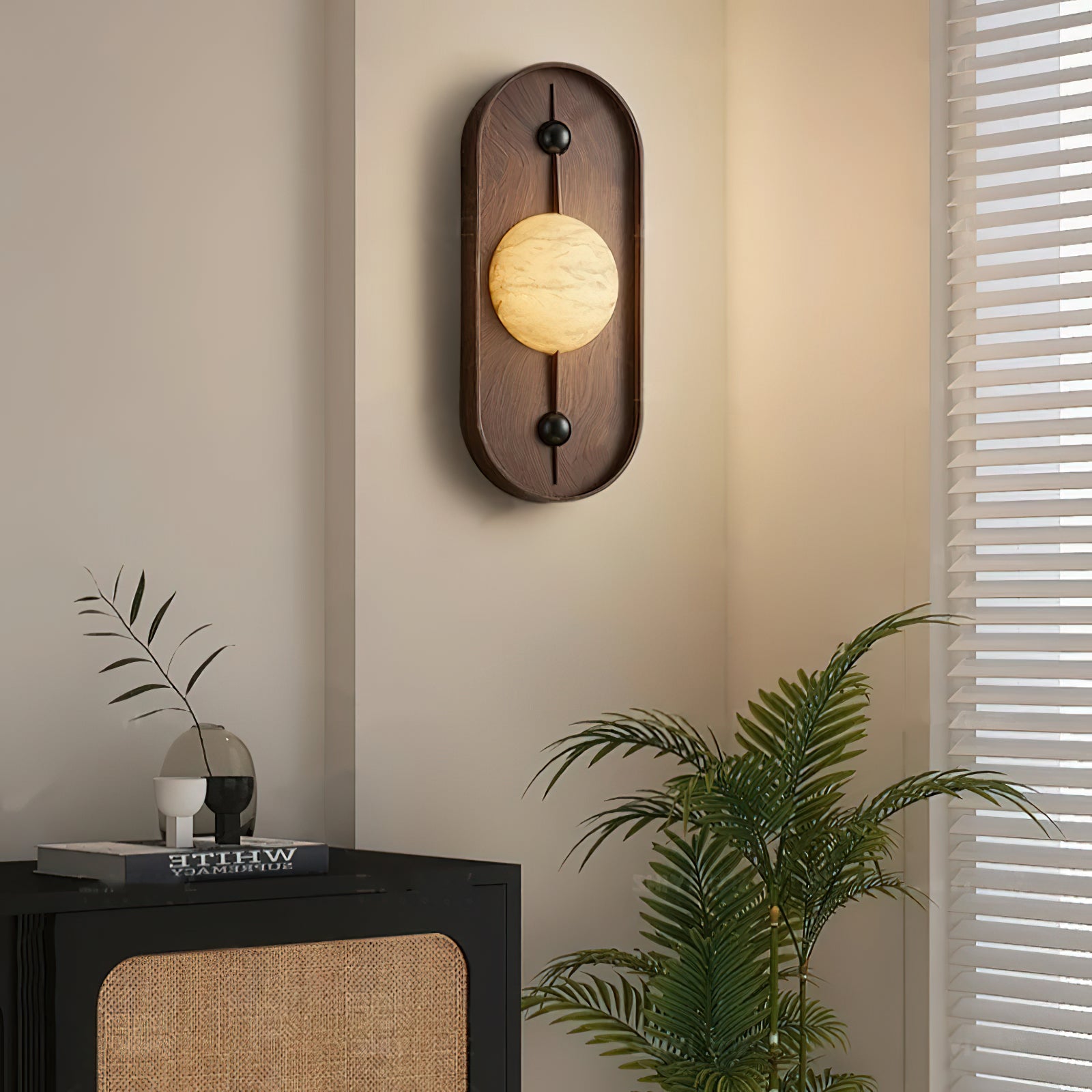 Modern Bezel Plug-in Wall Lamp - Adjustable LED Sconce for Bedroom, Living Room & Hallway Lighting