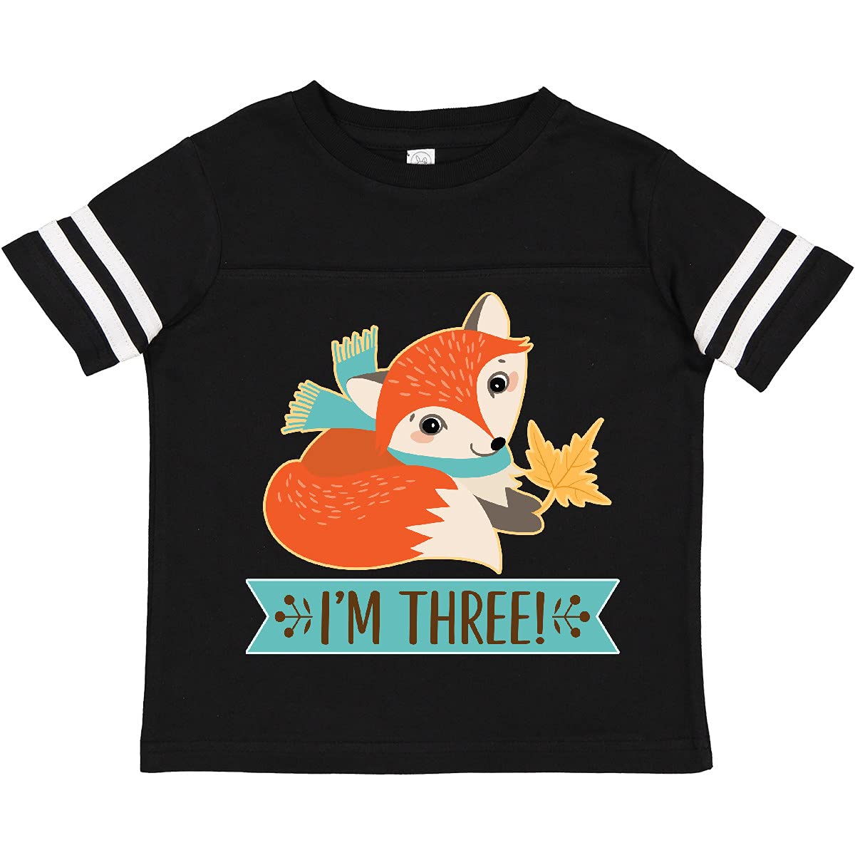 Inktastic 3rd Birthday Fox Toddler T-Shirt - Cute 3 Year Old Boy & Girl Outfit for Birthday Party, Photo Shoot & Casual Wear