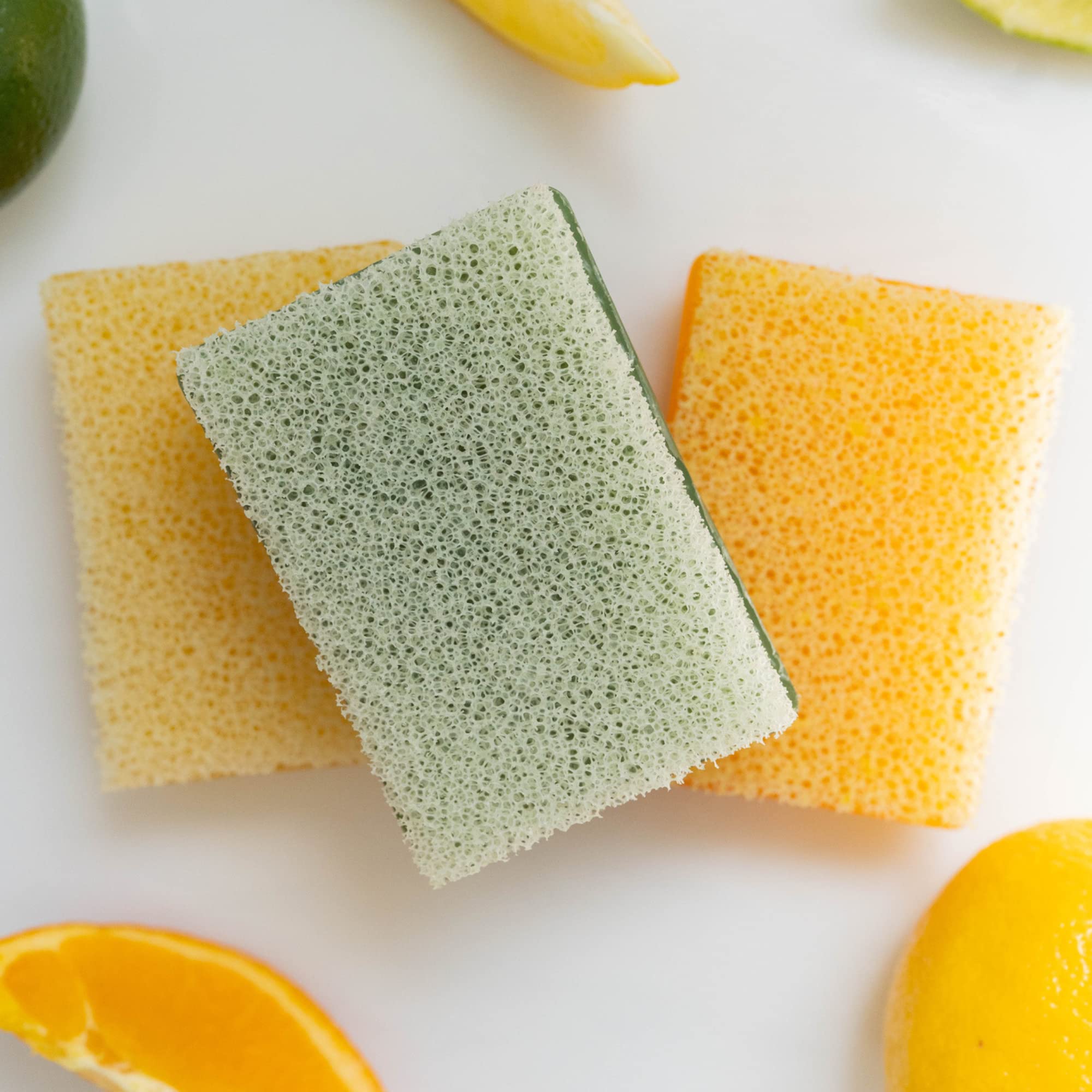 SCRUBBY SOAP LLC Citrus Cleaner Soap Bars - 2 Pack Orange Scented, Exfoliating & Moisturizing for Hands, Body & Kitchen Use - Natural & Refreshing for Daily Cleansing Routine