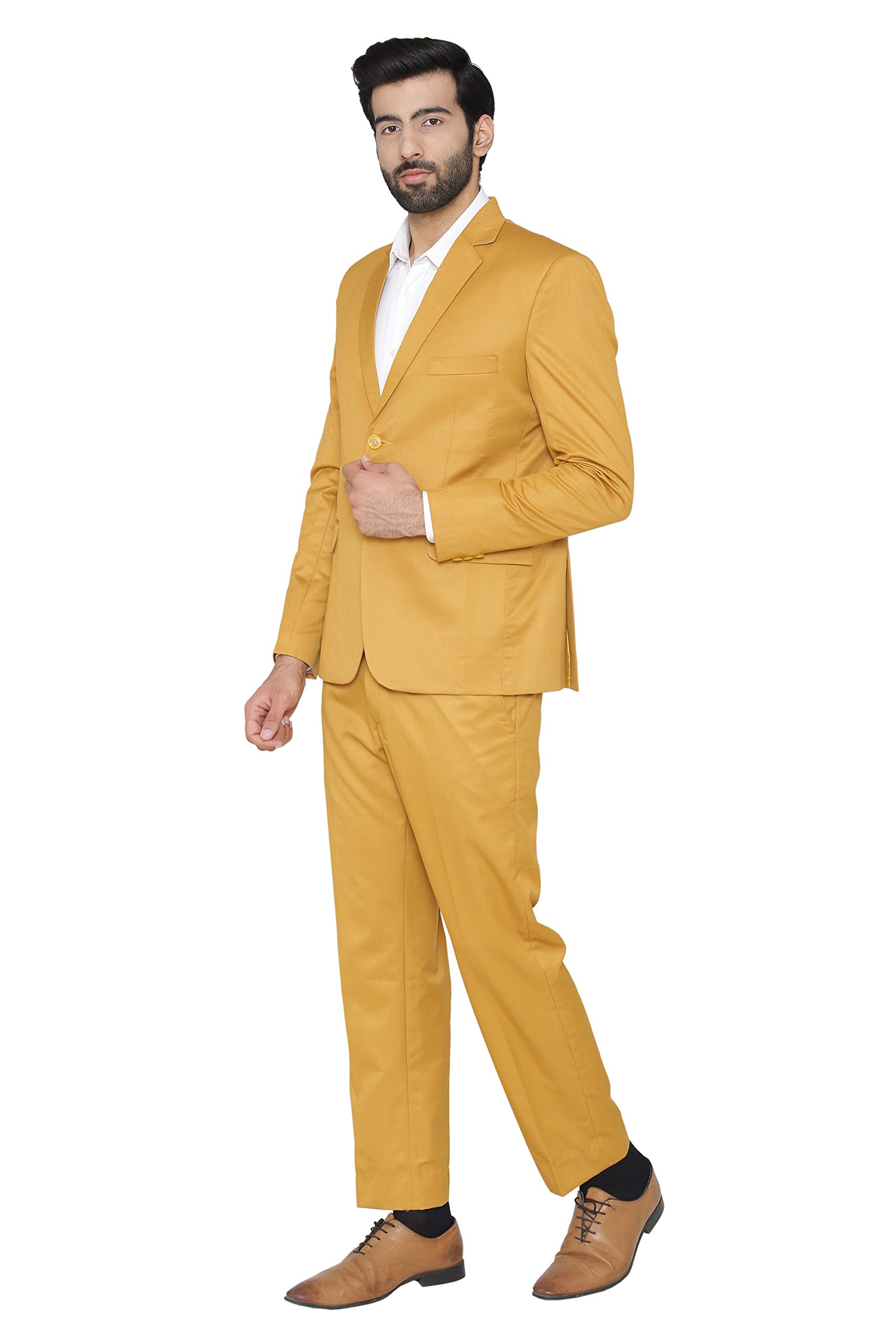 Vintage Men's Polyester Cotton 2-Piece Suit for Wedding, Evening & Formal Events | Classic Tuxedo Style for Grooms, Prom & Special Occasions